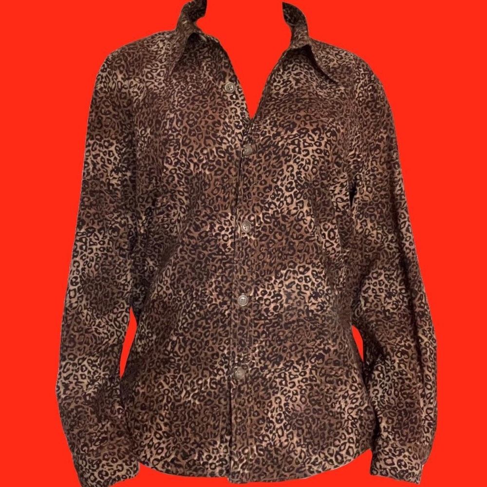 Cheetah Print Blouse